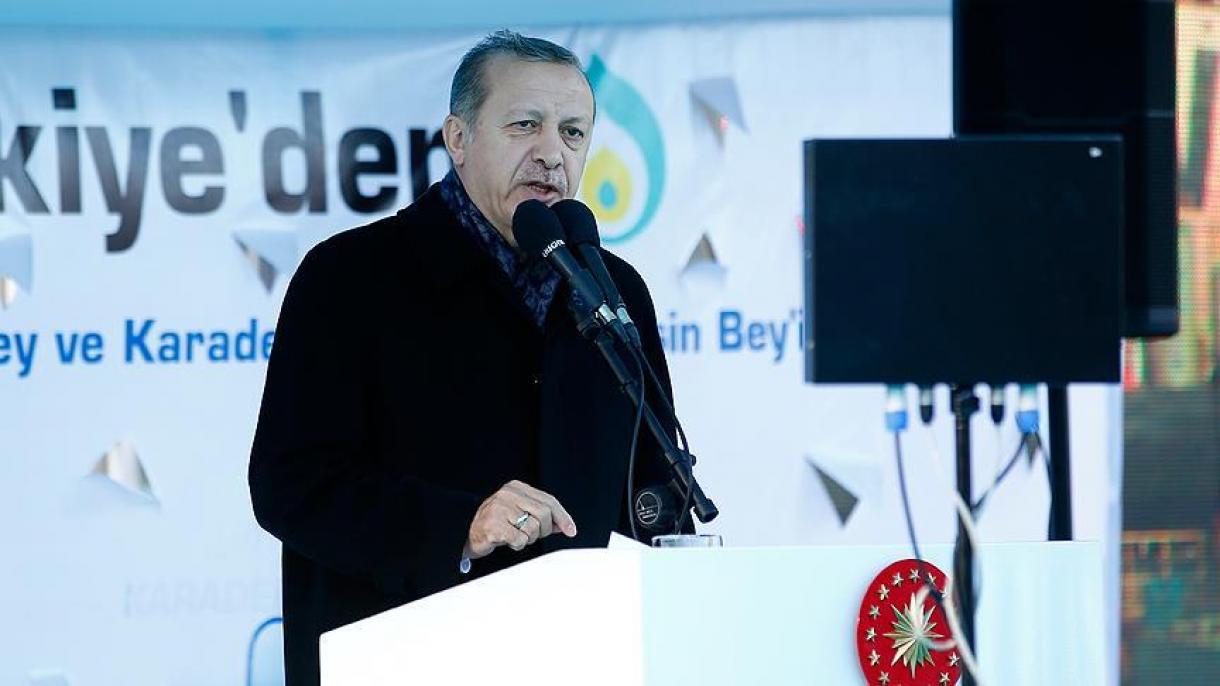 اردوغان: "تورکیه اونا اینانان هئچ کیمی اوتاندیرمادی"