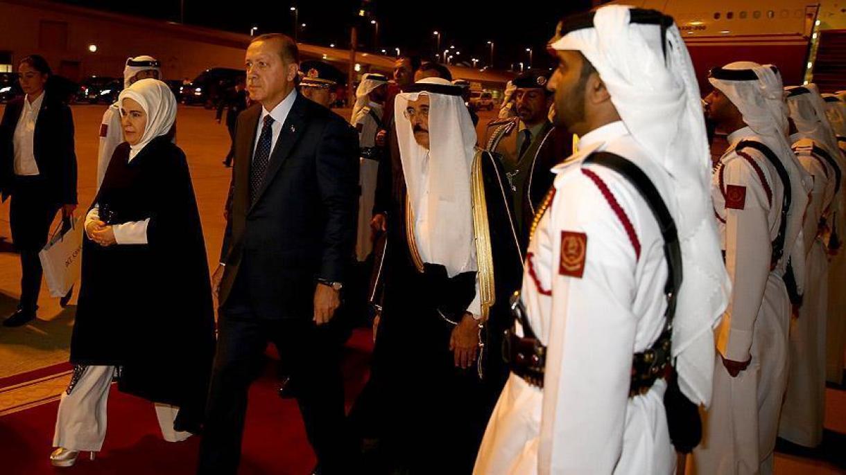 رئیس جمهور ترکیه وارد قطر شد
