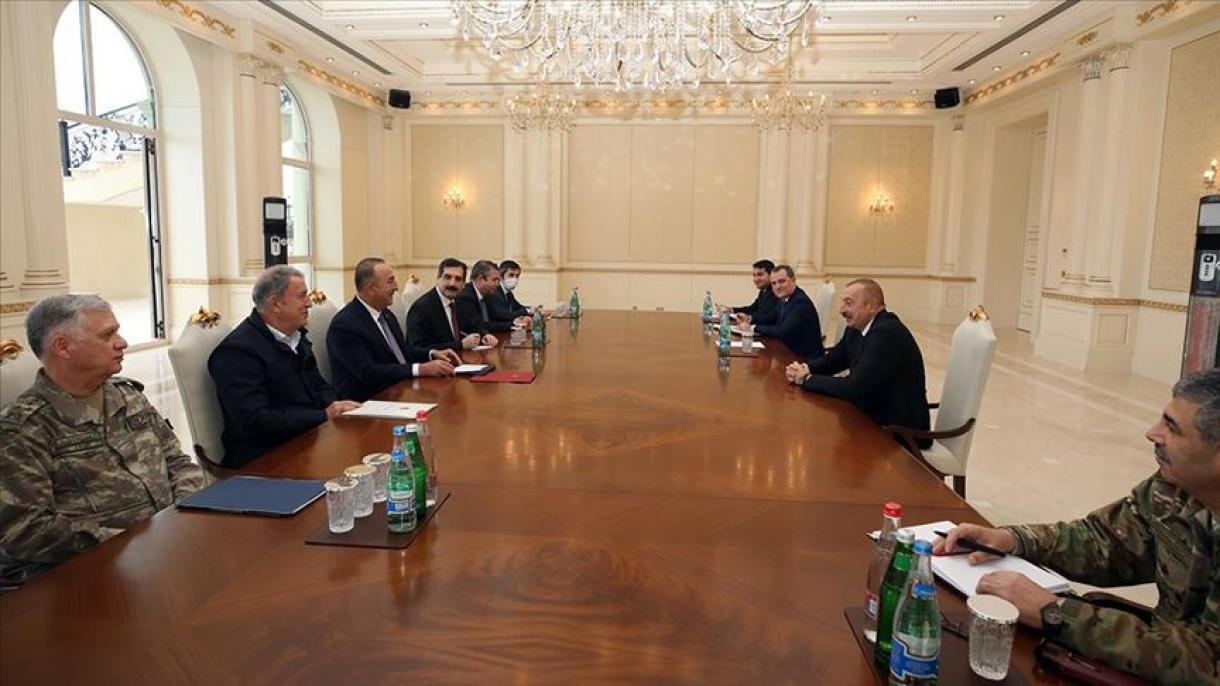 Aliyev törek ministrların qabul itte