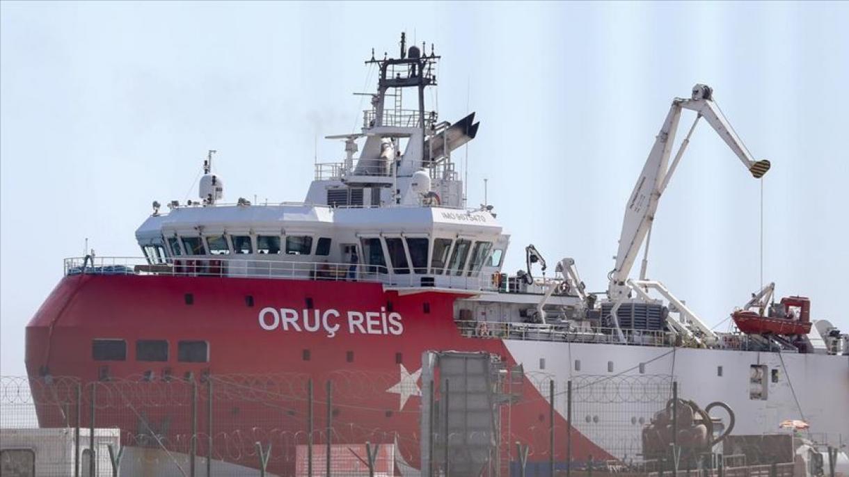Foram concluídos os trabalhos de manutenção e abastecimento da embarcação Oruç Reis