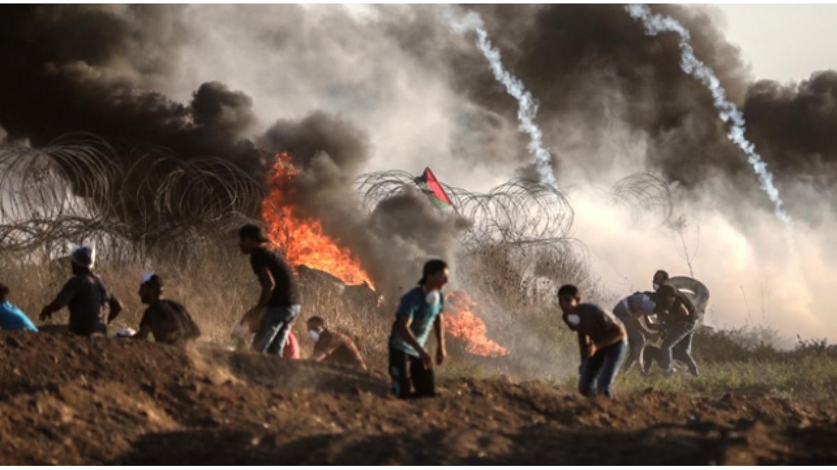 غزہ : اسرائیلی فوج کی مظاہرین پر براہ راست فائرنگ،7 فلسطینی شہید متعدد زخمی