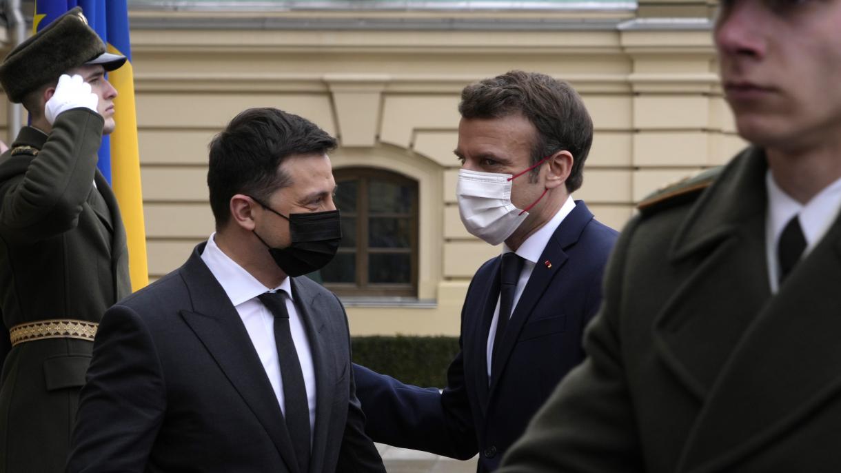Macron s-a întâlnit cu omologul său ucrainean