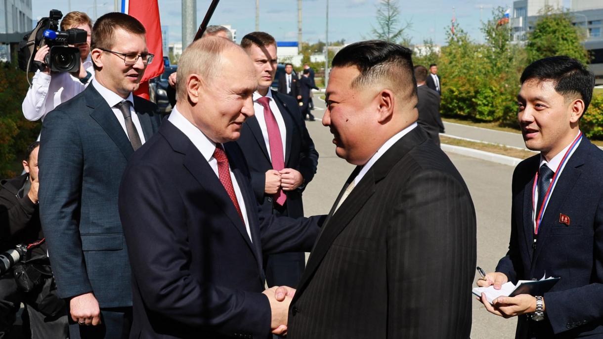 Líder da Coreia do Norte, Kim Jong-un, reuniu-se com Putin na Rússia