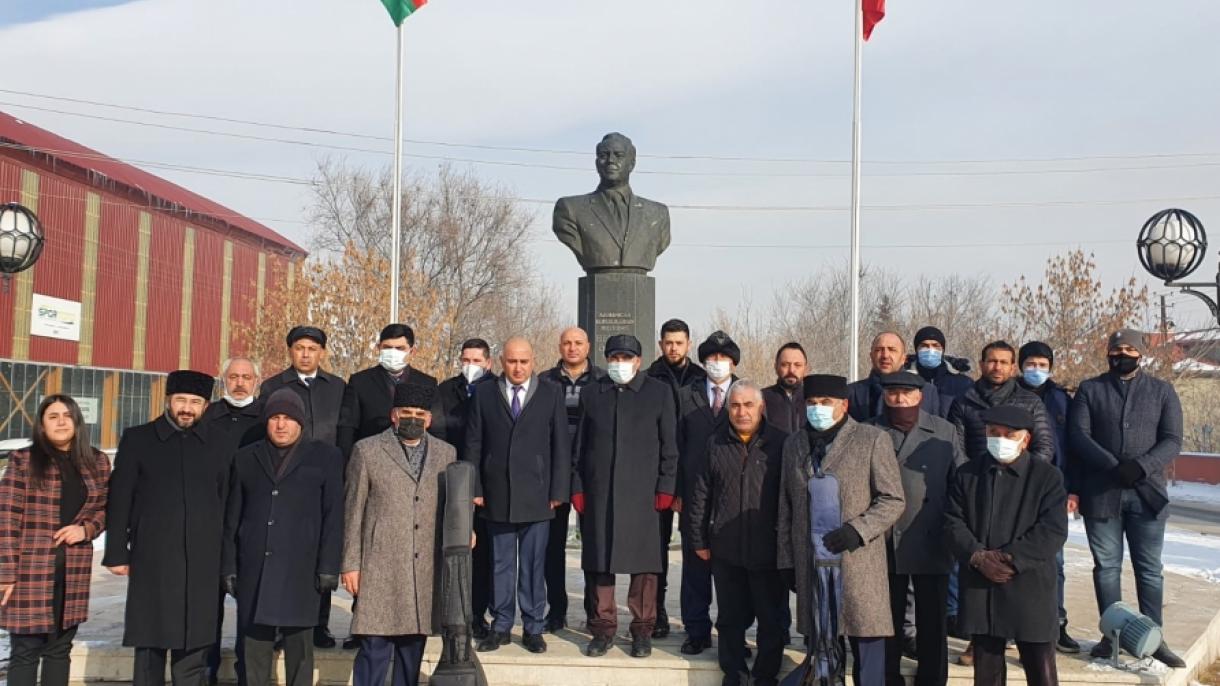 Qars şəhərində 20 Yanvar şəhidlərinin xatirəsi anılıb