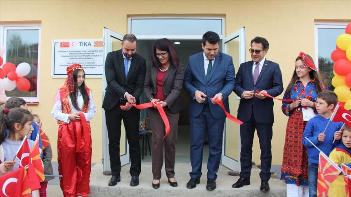 Турската агенција за соработка и координација (ТИКА) изгради ново училиште во селото Казандол, Валандовско