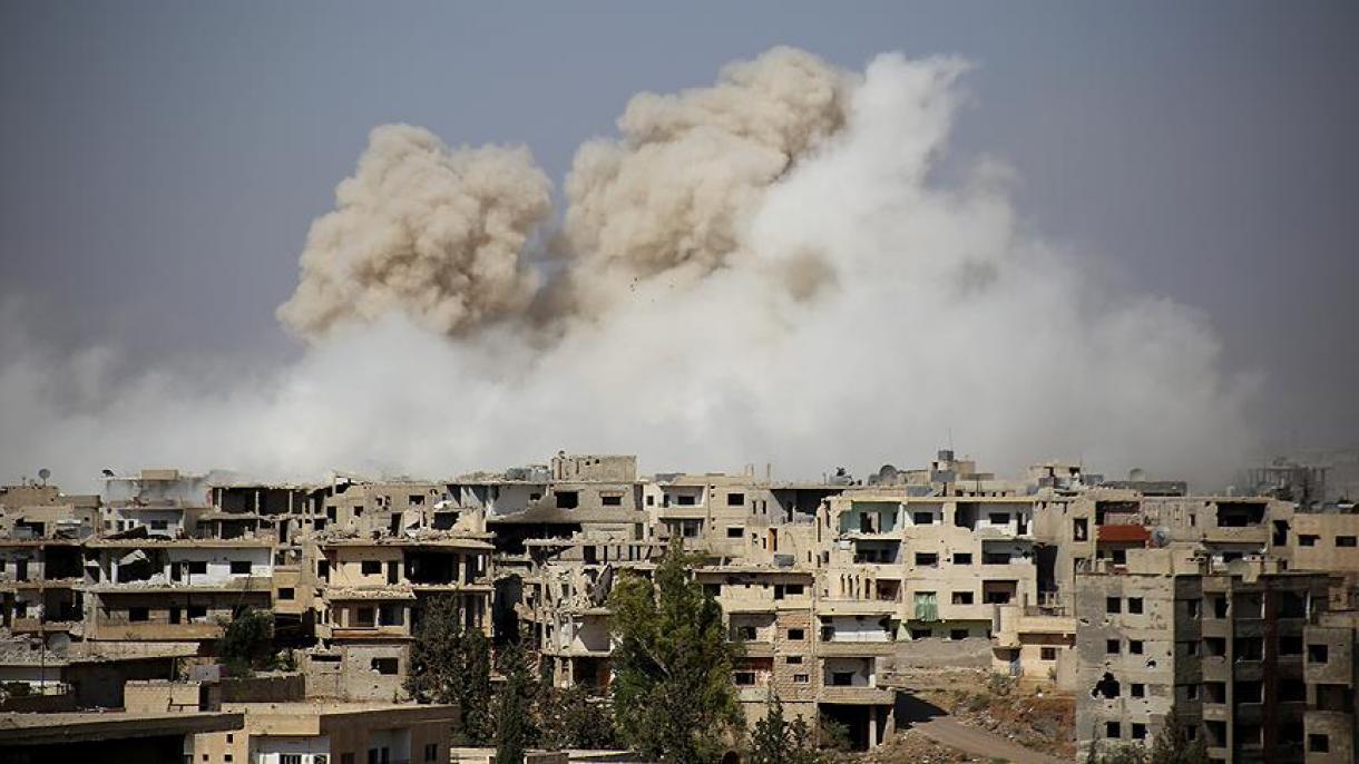 شام، دوما تحصیل پر اسد قوتوں کا فضائی حملہ
