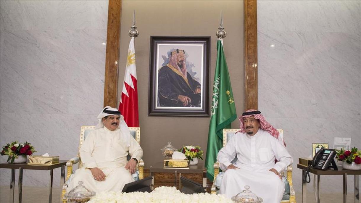 دیدار پادشاه عربستان با پادشاه بحرین در جده