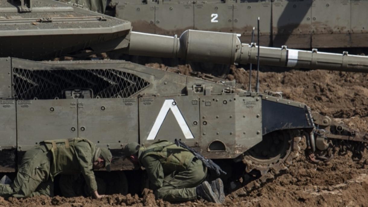 Disparo de tanque de Israel a Gaza