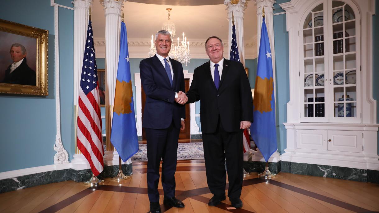 ABŞ-ın dövlǝt katibi Kosova prezidenti ilǝ görüşüb