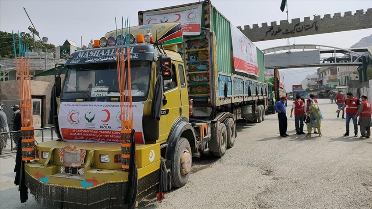 Түркия Ауғанстанға 33 тонна азық-түлік жәрдемін жеткізді