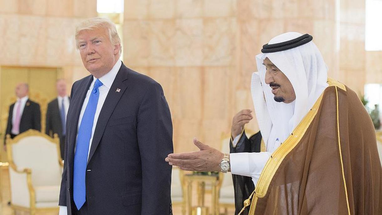 صحبت تیلفونی رئيس جمهور آمریکا با پادشاه عربستان سعودی