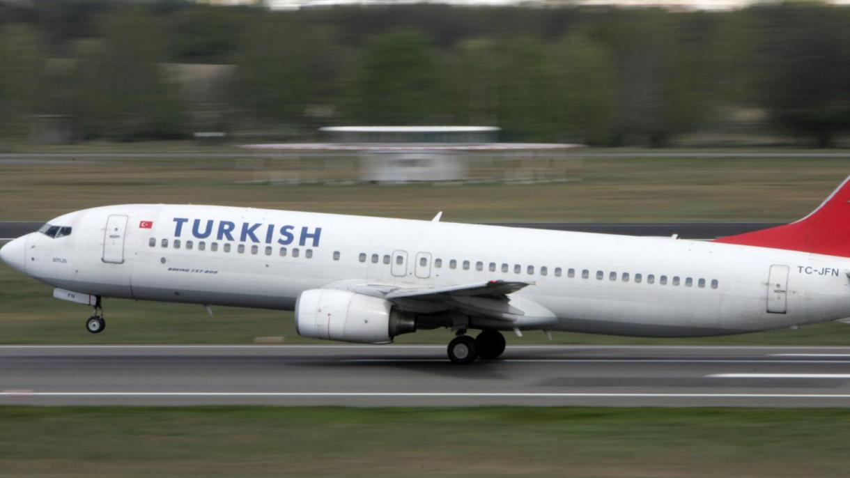A companhia aérea turca Turkish Airlines (THY) manteve sua posição no topo da Europa