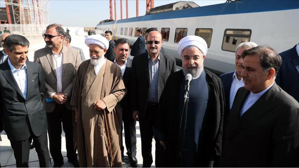 خط آهن تهران به همدان در ایران به بهره برداری رسید