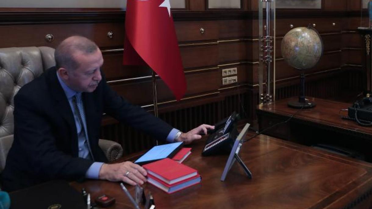 Imágenes del momento en el que Erdogan dio la orden del comienzo de la operación