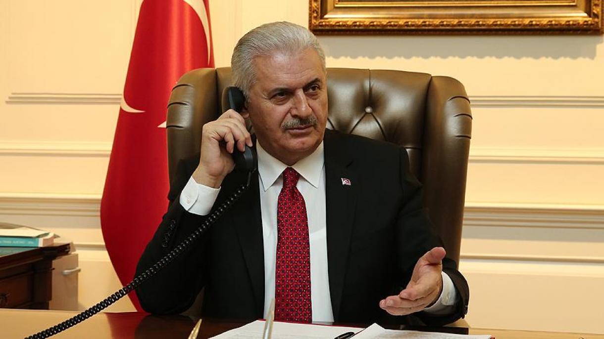 Baş nazir Binəli Yıldırım İraqın baş naziri Heydər əl-Abadi ilə telefonla danışıb