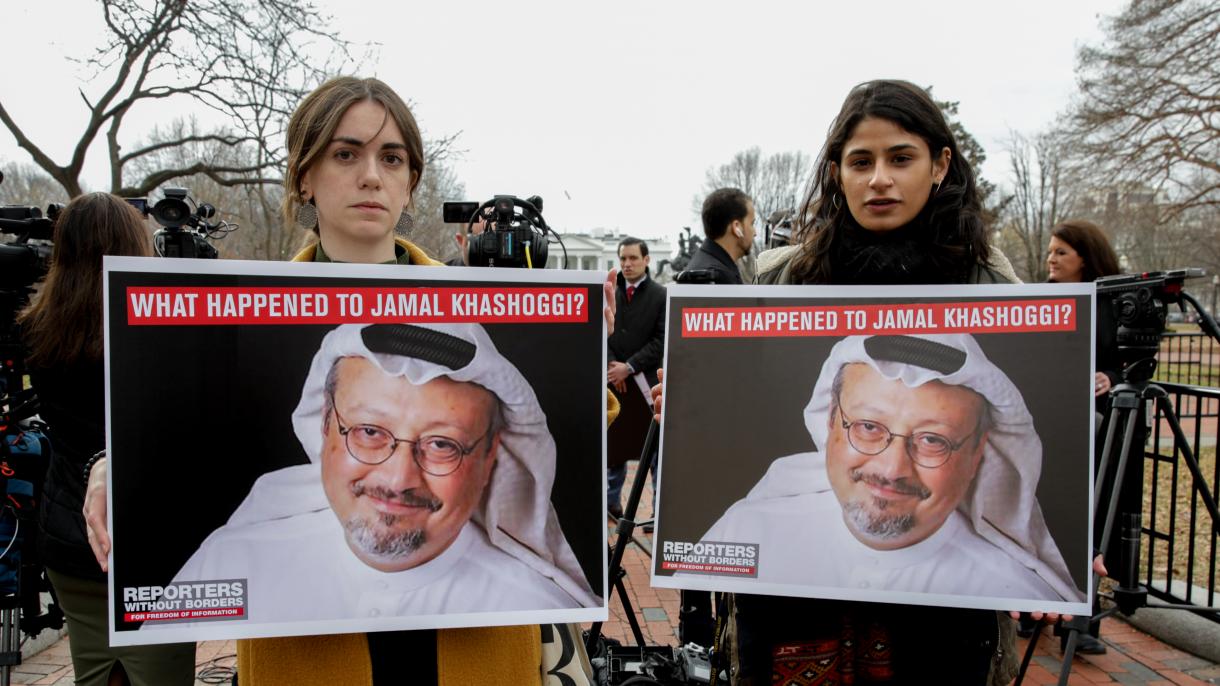 Grupo activista frente a la Casa Blanca pide justicia en el asesinato del periodista Kashoggi