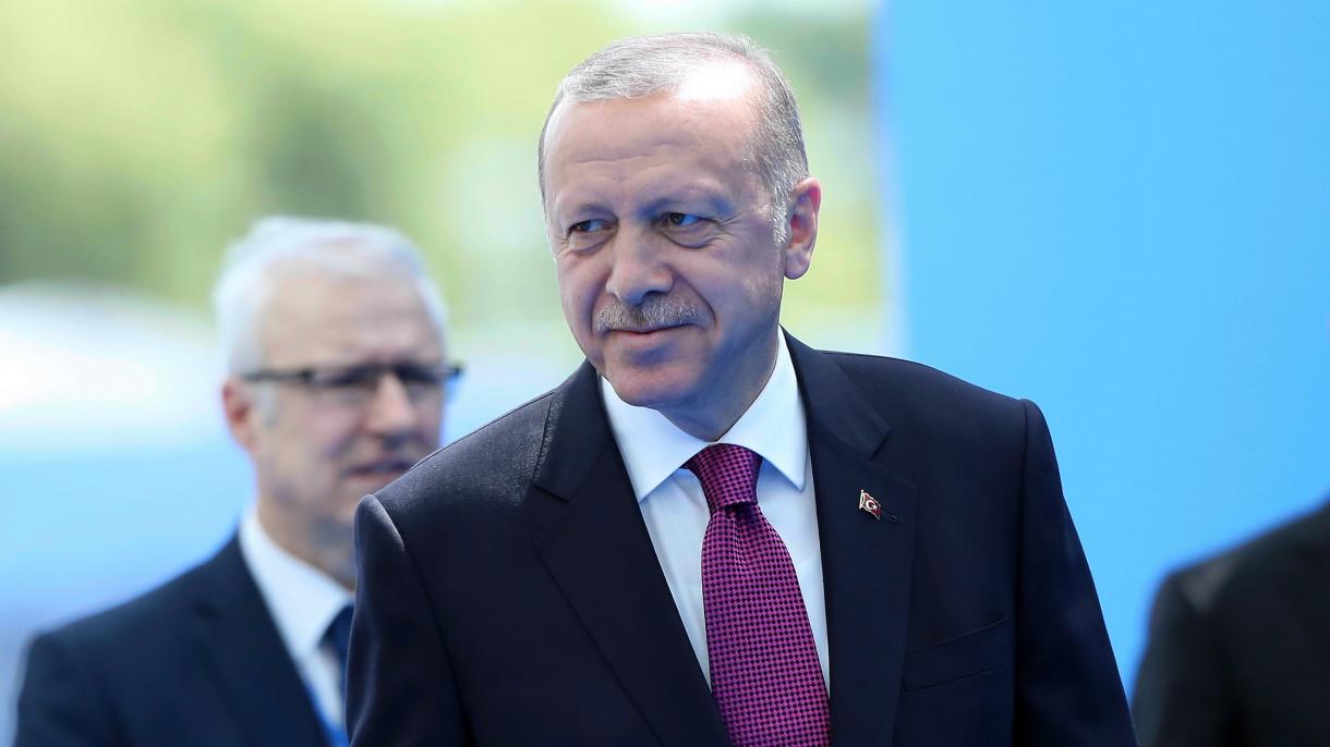 Erdoğan köztársasági elnök Brüsszelben  tartózkodik a NATO-csúcs alkalmával