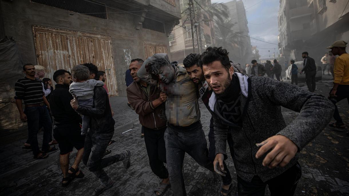 ئىسرائىلىيەنىڭ غەززەگە قىلىۋاتقان ۋەھشىيانە بومباردىمانى 45 – كۈنىدىمۇ داۋاملاشتى