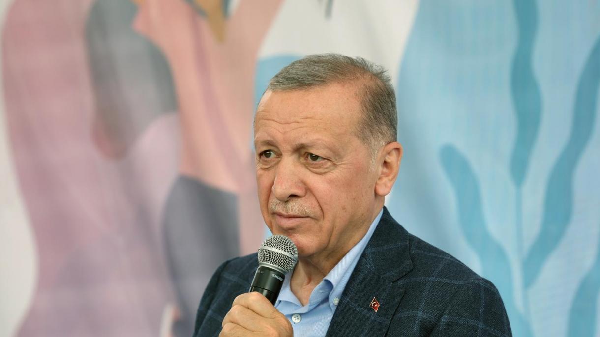 دیدار اردوغان با جوانان زلزلهزده در شهر آدییامان