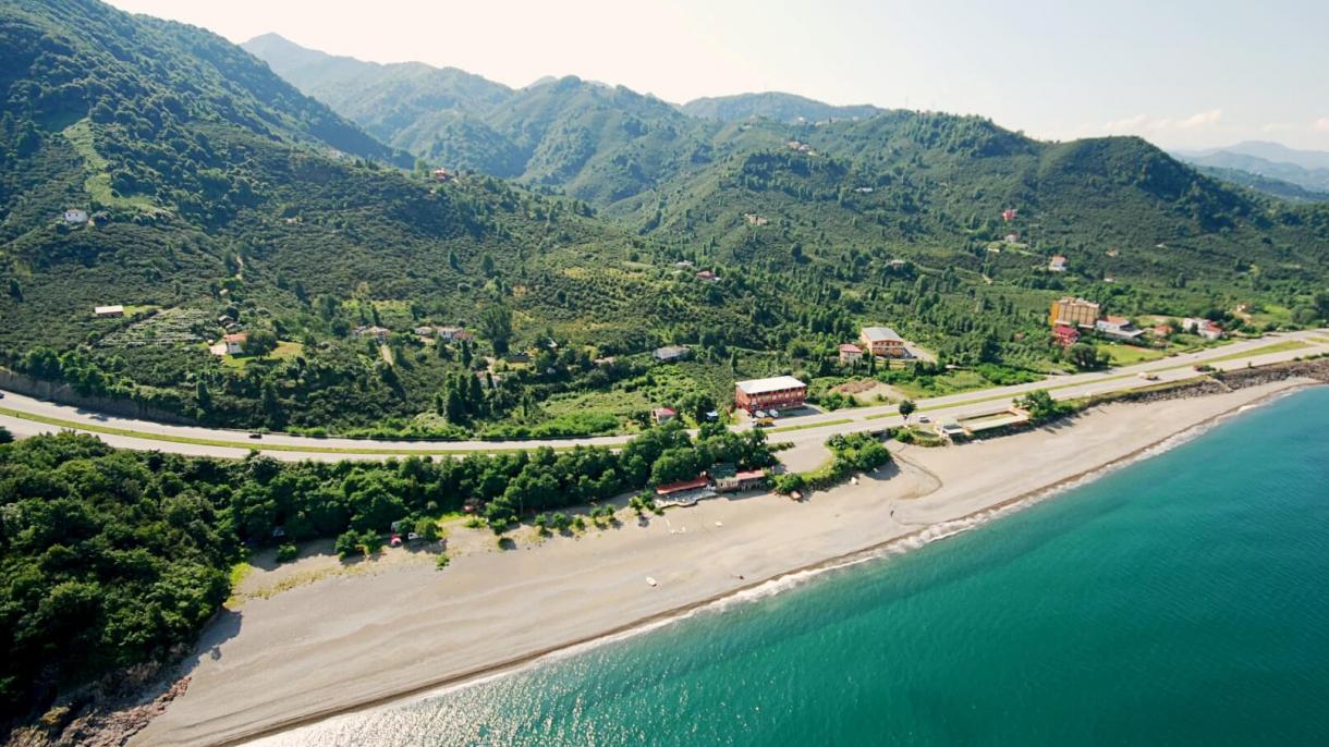 Edificios históricos en el centro de la ciudad de Giresun