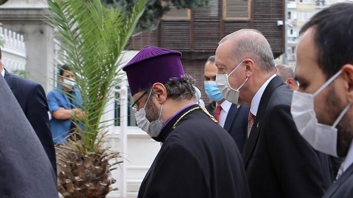 Эрдоган патриарх Сахак Машалян менен жолукту