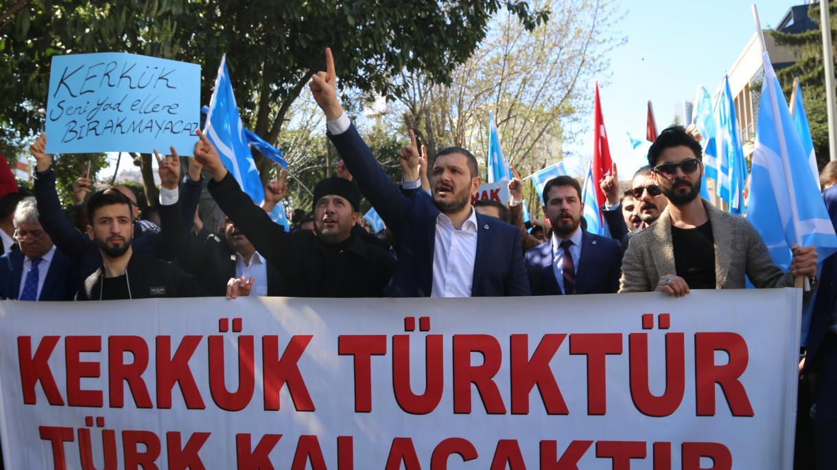 ترکی کے شہروں انقرہ اور استنبول میں ترکمینوں کا احتجاجی مظاہرہ