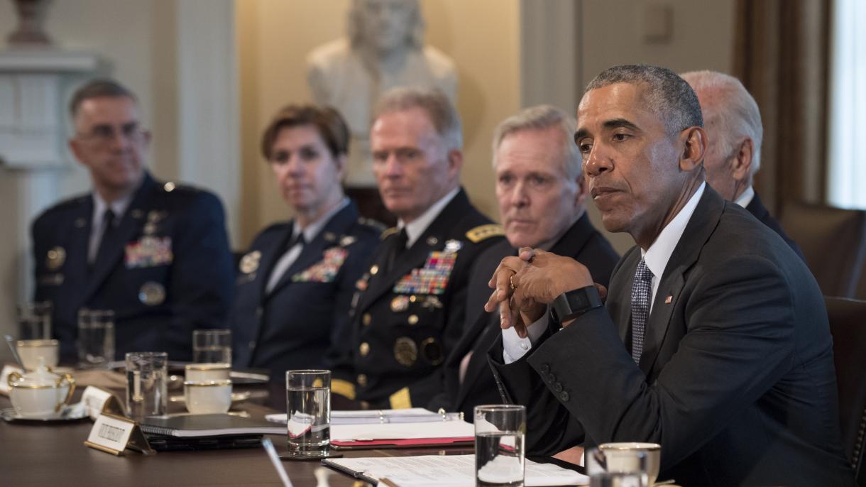 Obama visitó al ejército estadounidense por la última vez
