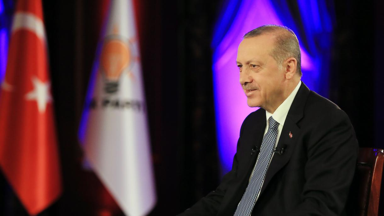 ایردوغان تورکیه رادیو تلویزیونی (TRT) گه کون ترتیبی موضوعلری بیلن تیگیشلی بیانات بیردی