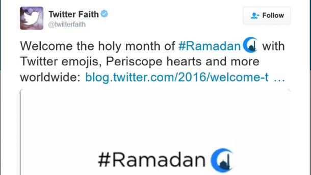 Twitter a lansat un emoji, special de Ramadan