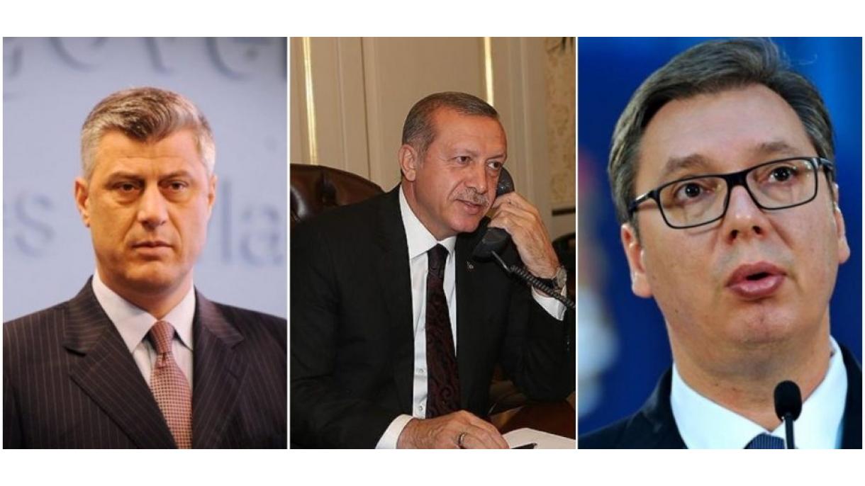 Erdoğan_Thaçi-Vuçiç ile telefonla görüştü.jpg