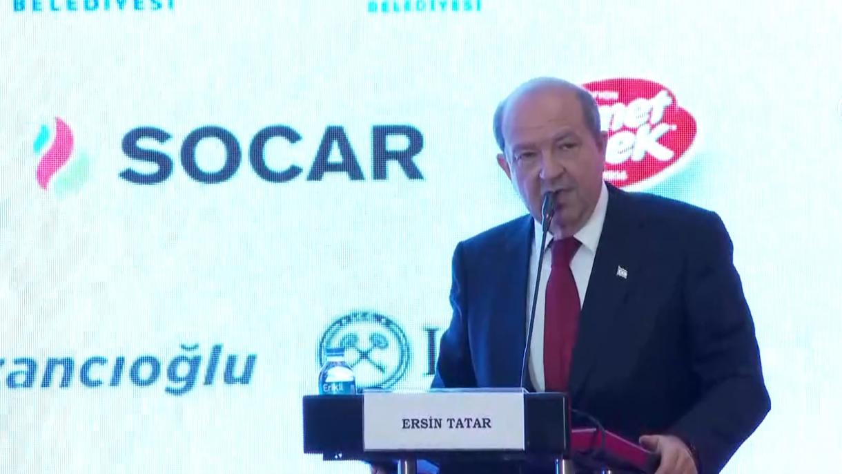 Prezident Ersin Tatar Avrasiya İqtisadi Zirvəsində çıxış edib