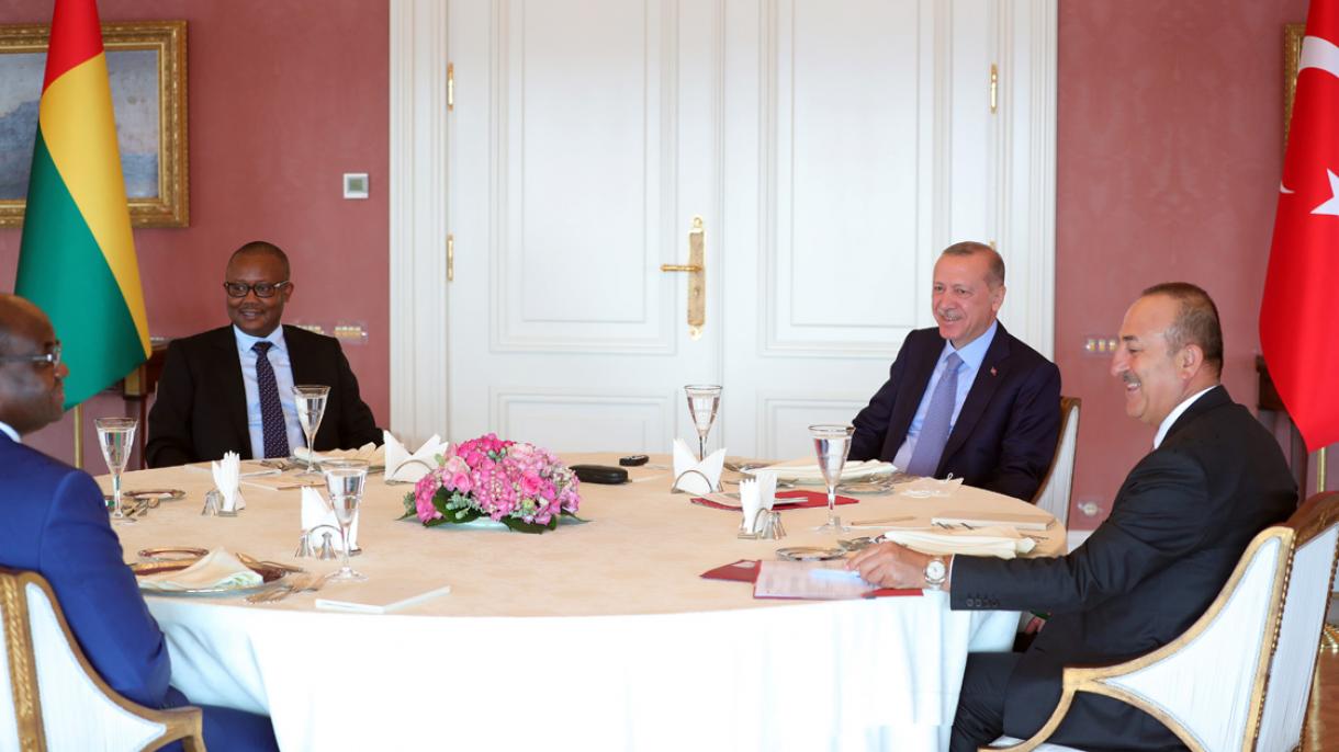 دیدار اردوغان و رئیس‌جمهور گینه بیسائو در استانبول