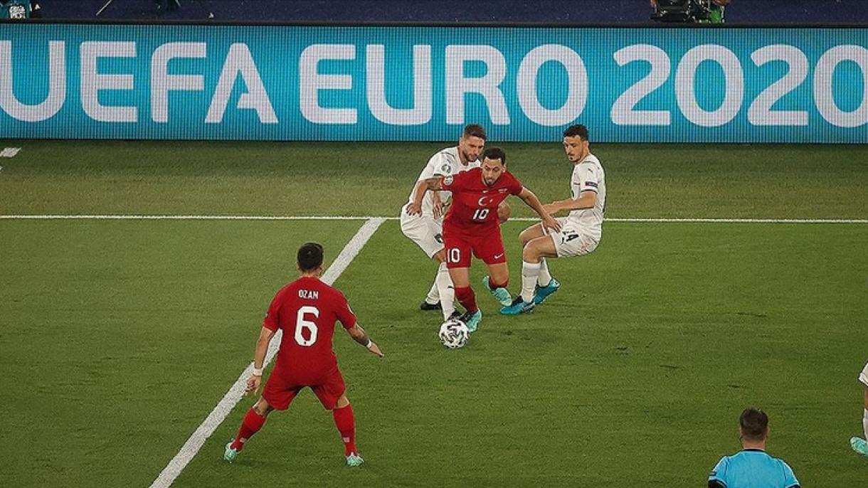 Europei 2020 partita fra Italia e Turchia, conclusasi sul 3-0 per gli azzurri