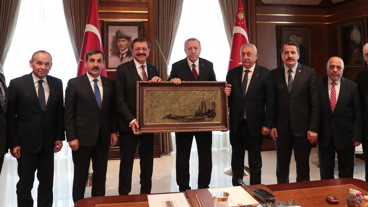 Prezident  Erdogan Türkiýe-ÝB Bilelikdäki maslahat geňeşiniň türk wekillerini kabul etdi