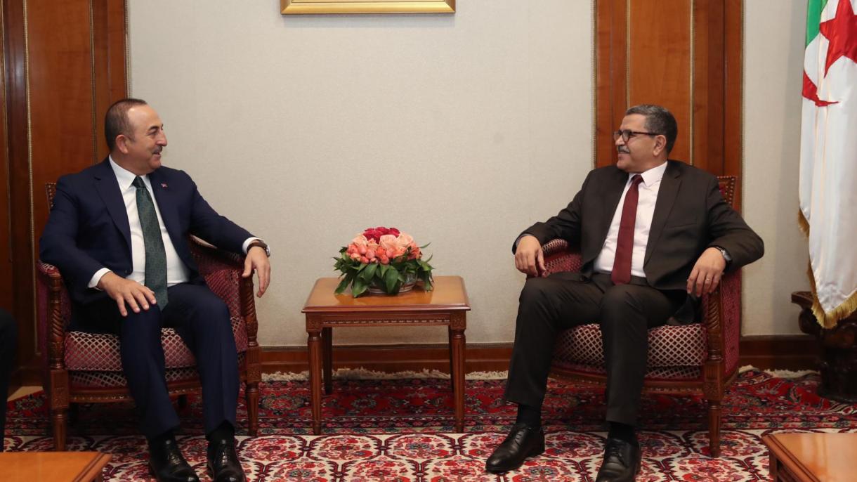 دیدار چاووش اوغلو با نخست وزیر و وزیر خارجه الجزایر