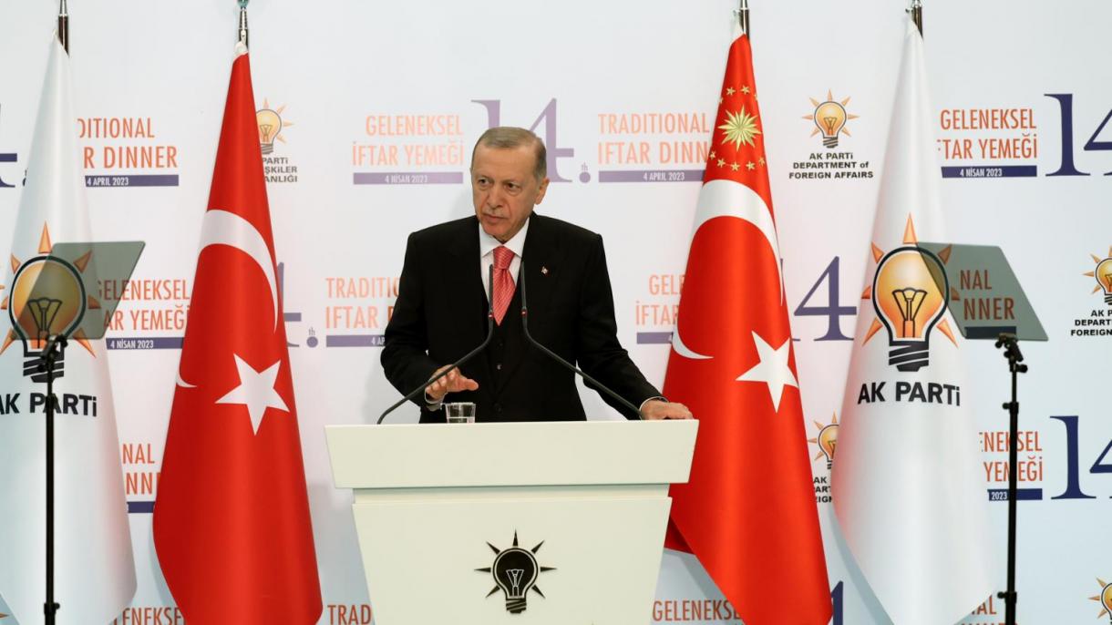 Erdogan discursou no Programa de Iftar para Embaixadores