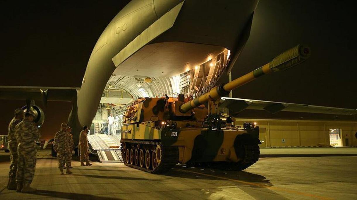 آتش بار و سامانه توپخانه ای 28 نفره ترکیه به قطر رسید