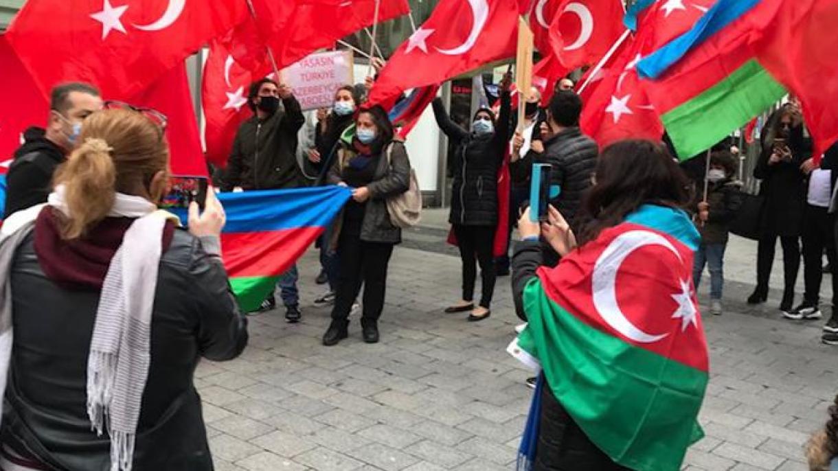Митинг в подкрепа на Азербайджан в Германия...