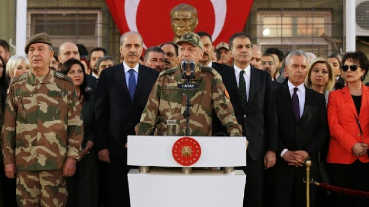 Президентът Ердоган се срещна с военнослужещи участващи в операцията в Африн...