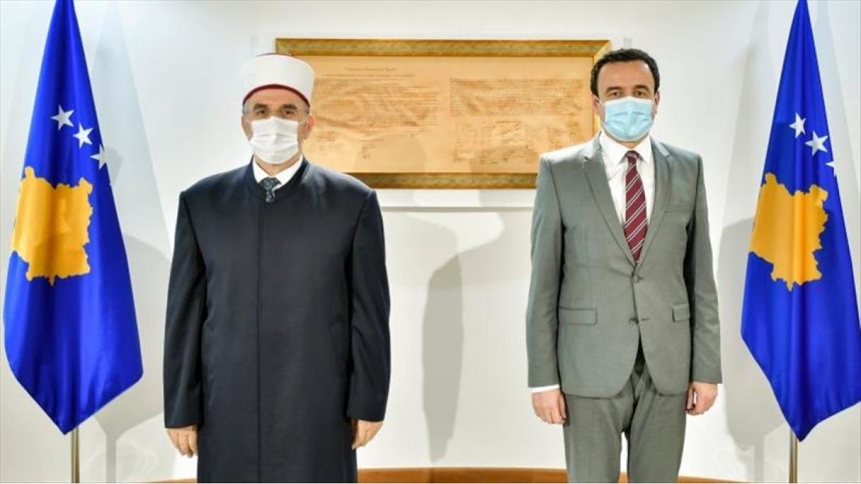 Kosova Başbakanı_Albin Kurti_Diyanet İşler Başkanı_Naim Ternava.jpg