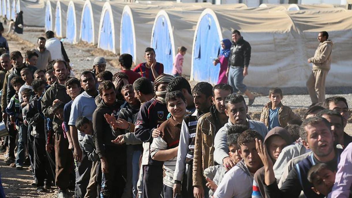 تکمیل شدن ظرفیت اردوگاه های پناهجویان در مجاورت شهر موصل عراق