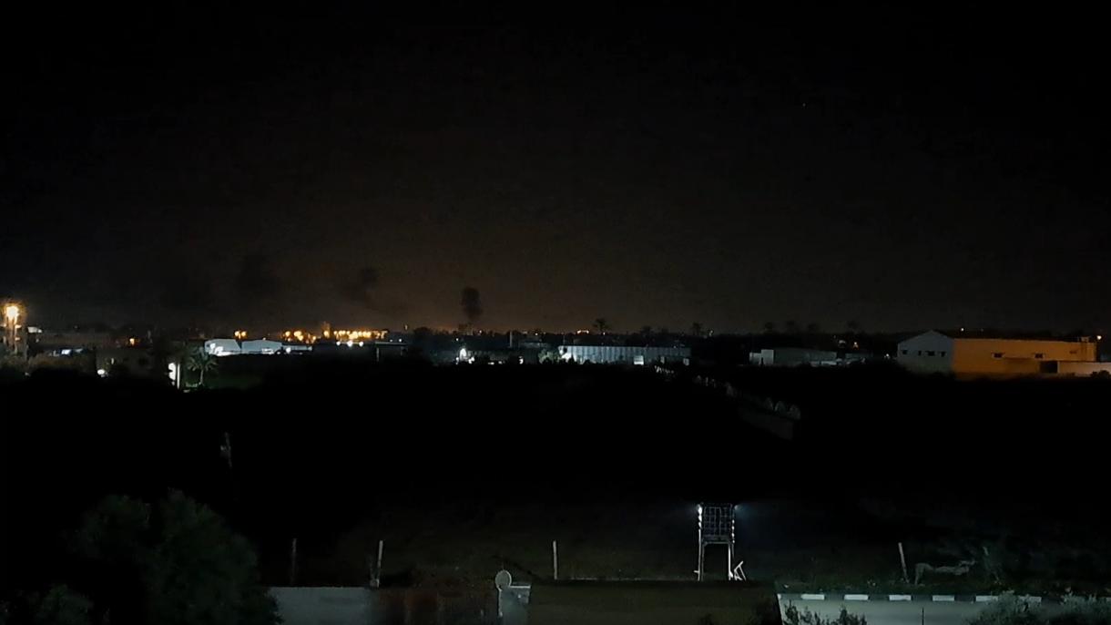 以色列战机对加沙一些目标实施火箭弹袭击