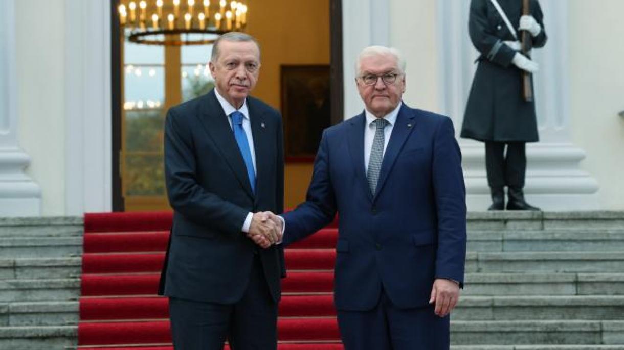 Il Presidente Erdoğan e' in visita in Germania, incontro con Steinmeier