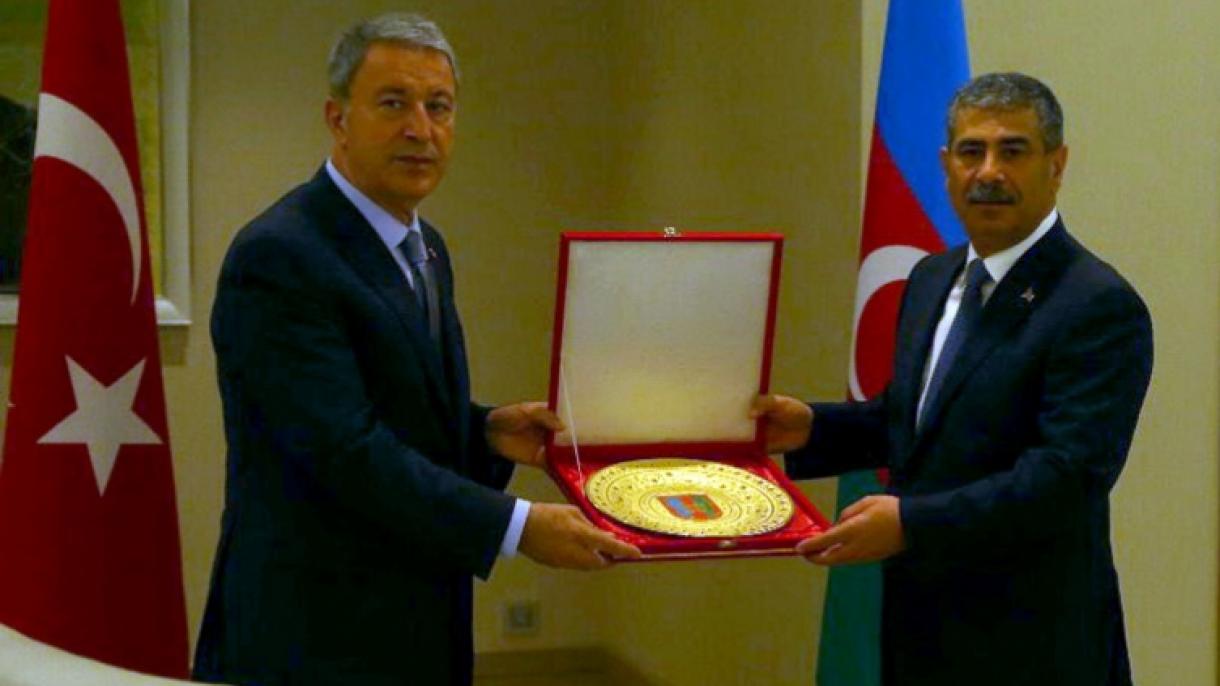Qəbələdə Azərbaycan və Türkiyə müdafiə nazirlərinin görüşü keçirilib