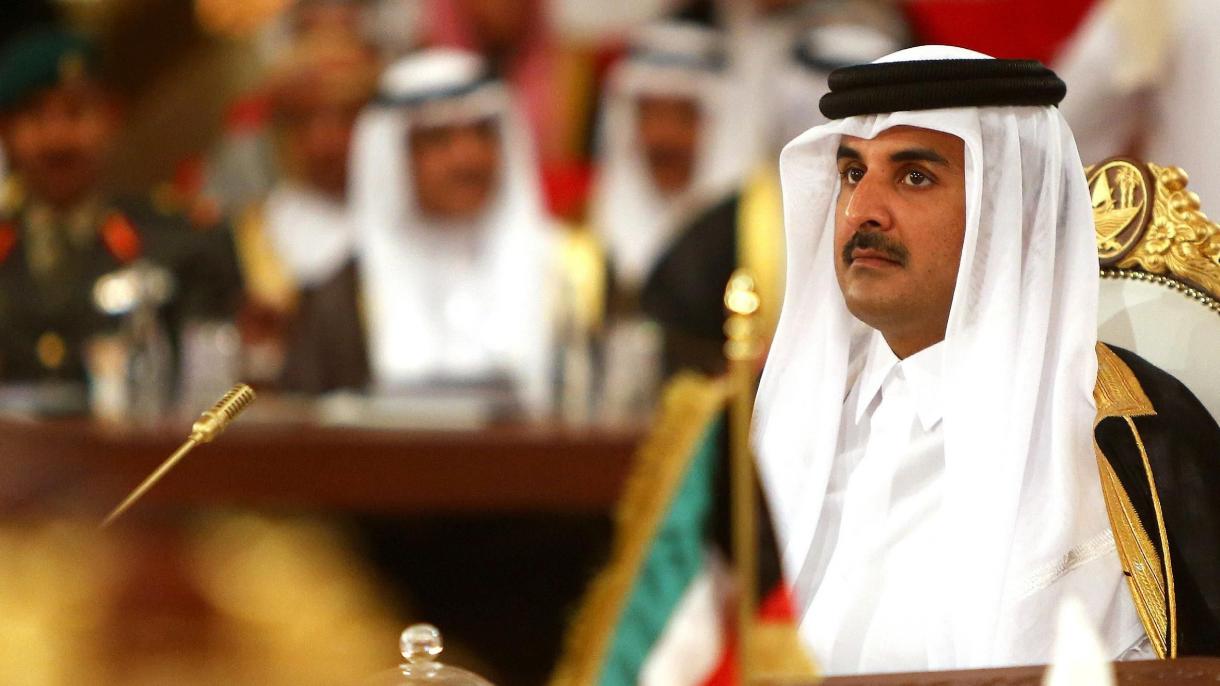 卡塔尔国王接见美国司令员