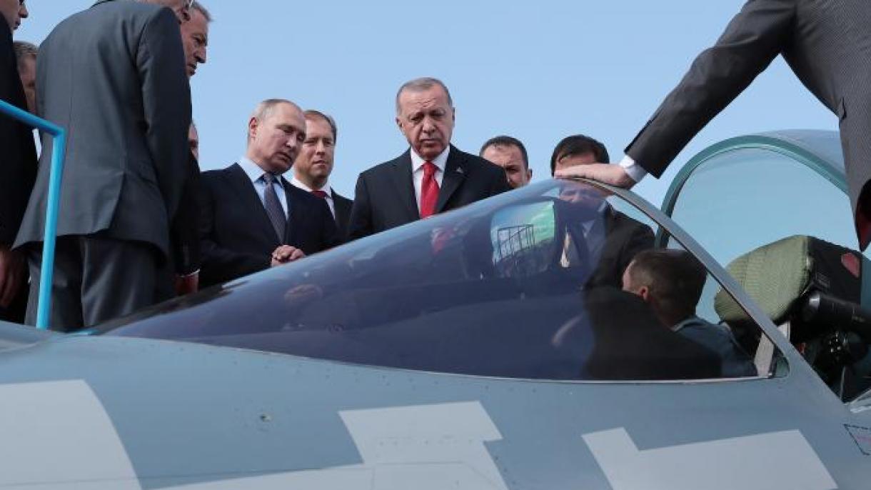 Erdoğan megtekintette az Oroszország gyártotta 5. generációs harci gépeket és helikoptereket