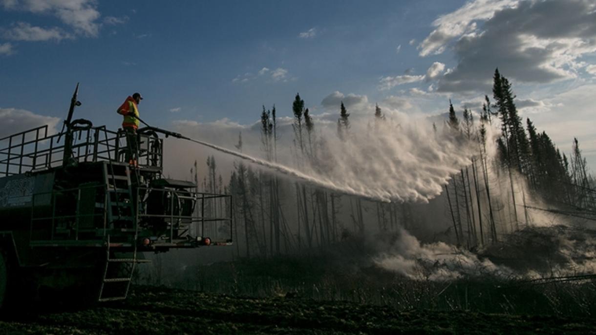 تداوم آتش‌سوزی‌های جنگلی در کانادا و اسپانیا