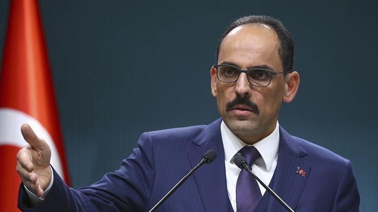 O porta-voz presidencial Kalın fala no TRT World Forum
