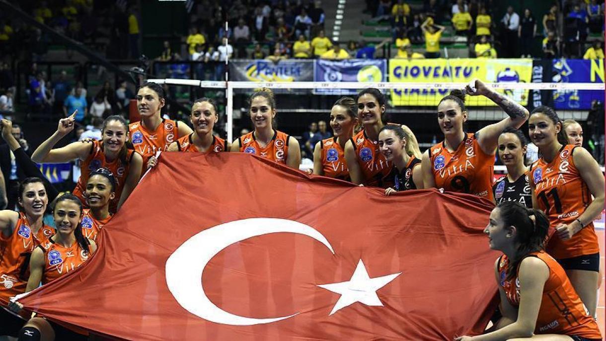تیم والیبال زنان ترکیه سوم اروپا شد