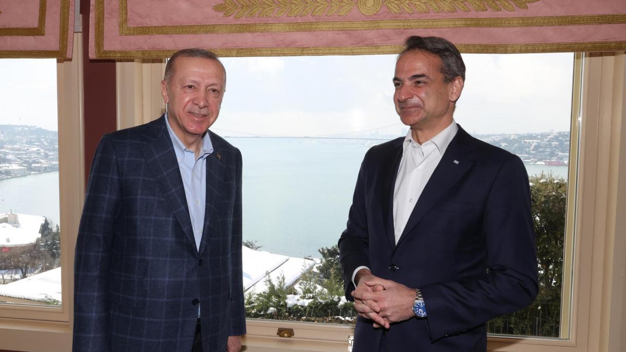 رئیس جمهور اردوغان نخست وزیر یونان را به حضور پذیرفت